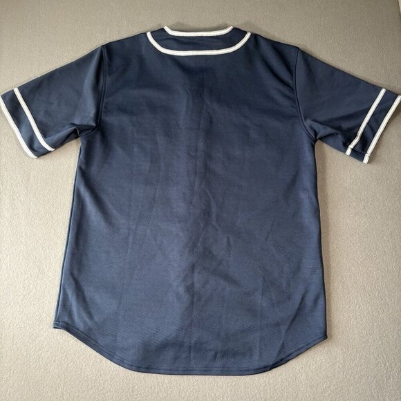 Vintage Dynasty New York Yankees Jersey Mens XL Blue MLB Baseball Sewn Logo NY - Picture 11 of 15